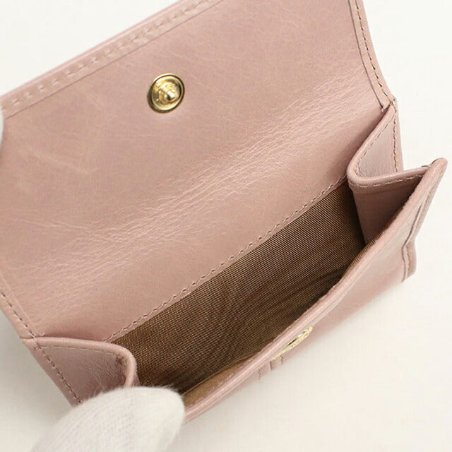 中古 プラダ 三つ折り財布 三折財布 レディース ブランド PRADA レザー ピンク USDPR113078011