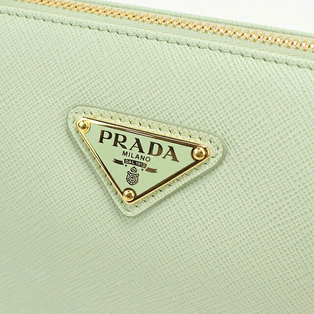 中古 プラダ ショルダーバッグ レディース ブランド PRADA トライアングルバッグ 2WAY レザー グリーン USDPR113085011