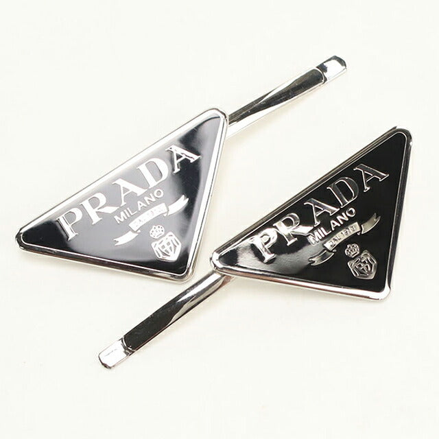 中古 プラダ ヘアピン レディース ブランド PRADA ヘアピン ブラック ヘアアクセサリー USDPR113111011