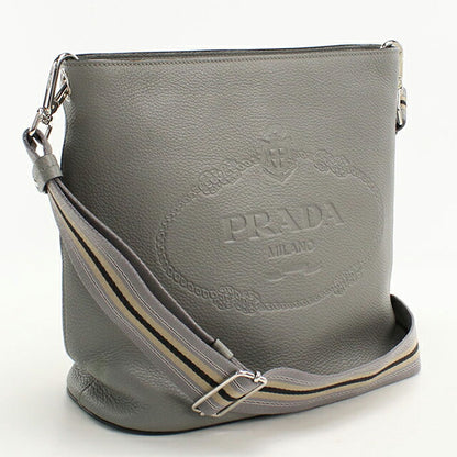 中古 プラダ ショルダーバッグ レディース ブランド PRADA レザー 1BE057 グレー USDPR113384011