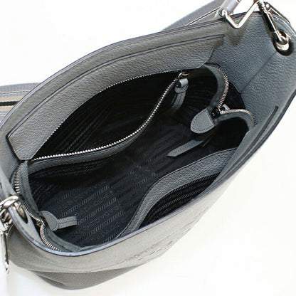 中古 プラダ ショルダーバッグ レディース ブランド PRADA レザー 1BE057 グレー USDPR113384011