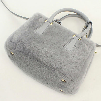 中古 プラダ ハンドバッグ レディース ブランド PRADA ガレリア ミニ 2WAY 1BA906 グレー USDPR113476011