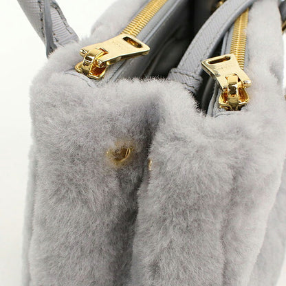 中古 プラダ ハンドバッグ レディース ブランド PRADA ガレリア ミニ 2WAY 1BA906 グレー USDPR113476011