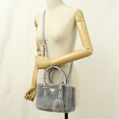 中古 プラダ ハンドバッグ レディース ブランド PRADA ガレリア ミニ 2WAY 1BA906 グレー USDPR113476011