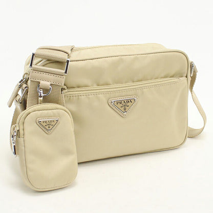 中古 プラダ 斜め掛け ショルダーバッグ レディース ブランド PRADA ショルダーバッグ 1BC167 RV44 F0F24 ベージュ USDPR113477011
