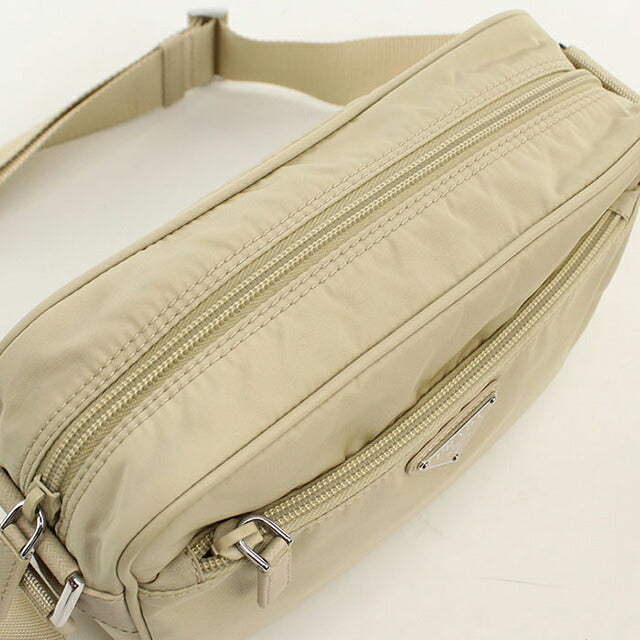 中古 プラダ 斜め掛け ショルダーバッグ レディース ブランド PRADA ショルダーバッグ 1BC167 RV44 F0F24 ベージュ USDPR113477011