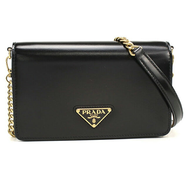 中古 プラダ ショルダーバッグ レディース ブランド PRADA チェーン 1BD350 ブラック USDPR113542011