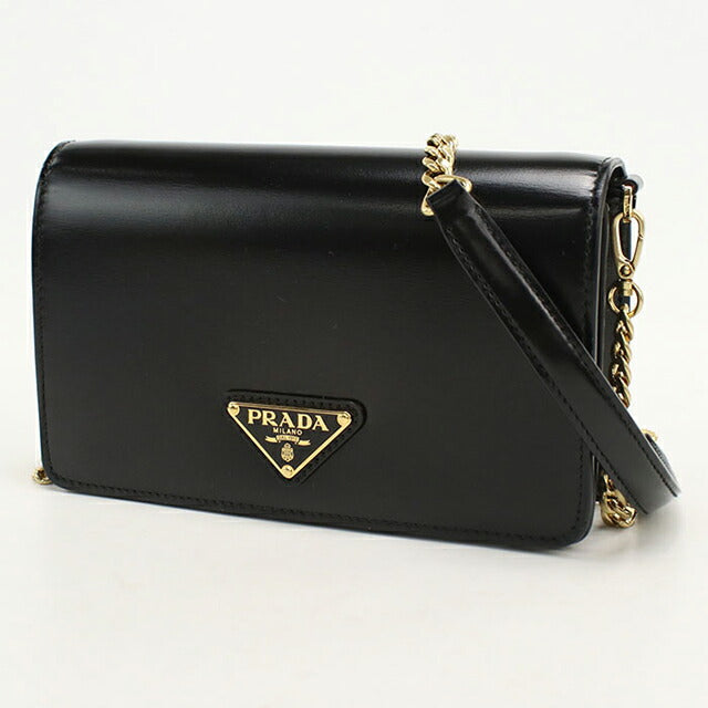 中古 プラダ ショルダーバッグ レディース ブランド PRADA チェーン 1BD350 ブラック USDPR113542011