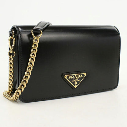 中古 プラダ ショルダーバッグ レディース ブランド PRADA チェーン 1BD350 ブラック USDPR113542011