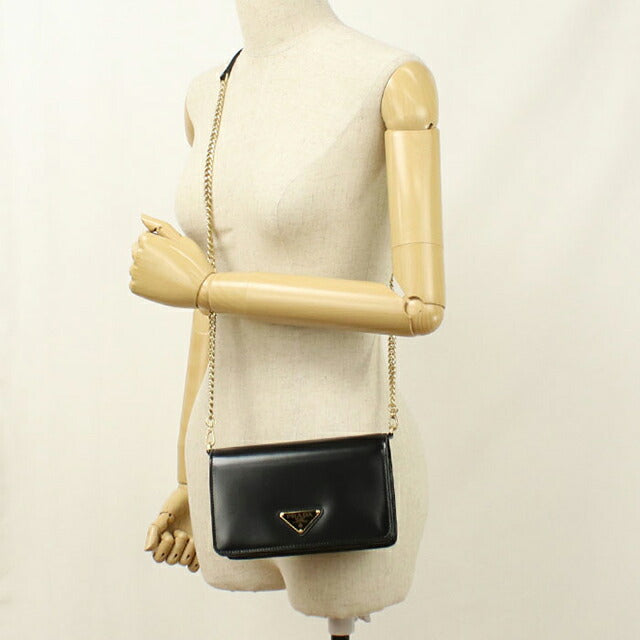 中古 プラダ ショルダーバッグ レディース ブランド PRADA チェーン 1BD350 ブラック USDPR113542011