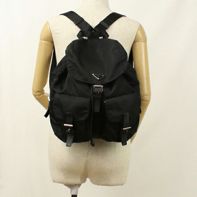 中古 プラダ リュック レディース ブランド PRADA バックパック ブラック USDPR113575011
