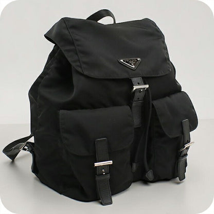 中古 プラダ リュック レディース ブランド PRADA バックパック ブラック USDPR113575011