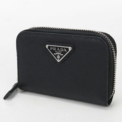 中古 プラダ 小銭入れ レディース ブランド PRADA サフィアーノレザー コインケース レザー ブラック USDPR113621011