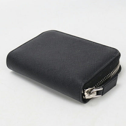 中古 プラダ 小銭入れ レディース ブランド PRADA サフィアーノレザー コインケース レザー ブラック USDPR113621011