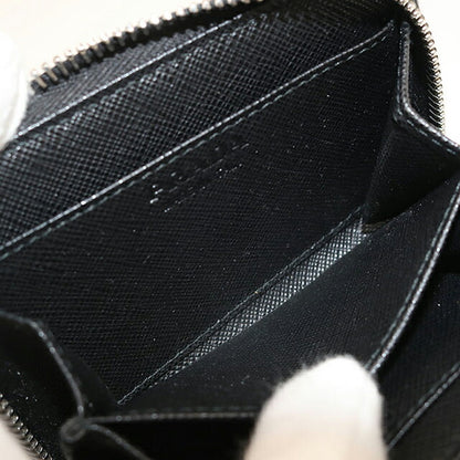 中古 プラダ 小銭入れ レディース ブランド PRADA サフィアーノレザー コインケース レザー ブラック USDPR113621011