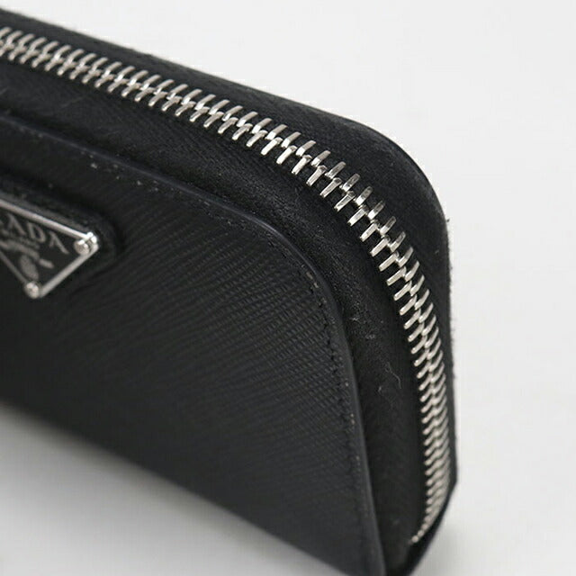 中古 プラダ 小銭入れ レディース ブランド PRADA サフィアーノレザー コインケース レザー ブラック USDPR113621011