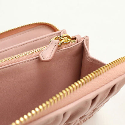 中古 プラダ 長財布ラウンドファスナー レディース ブランド PRADA ジップアラウンド長財布 レザー 1ML506 ピンク USDPR113663011