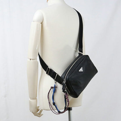 中古 プラダ ショルダーバッグ メンズ ブランド PRADA ヴィッテロダイノレザー レザー 2VH181 2BBE F0002 ブラック USDPR113720011