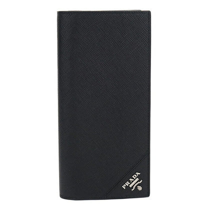 中古 プラダ 長財布二折 メンズ ブランド PRADA サフィアーノレザー レザー 2MV836 ブラック USDPR113892011