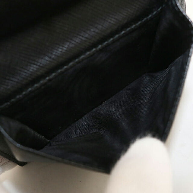 中古 プラダ 二つ折り財布 二折財布 レディース ブランド PRADA サフィアーノレザー レザー 1MV204 ブラック USDPR114299011