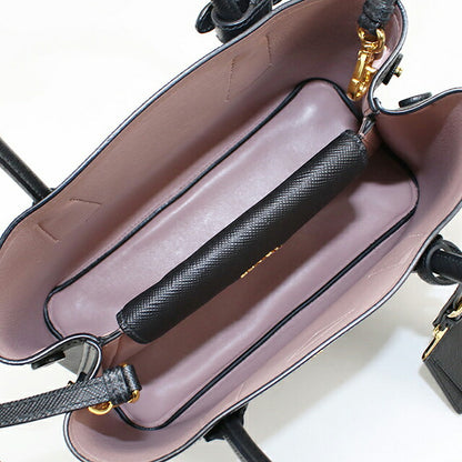 中古 プラダ トートバッグ レディース ブランド PRADA サフィアーノレザー ミディアムバッグ 2WAY レザー 1BG887 ブラック USDPR114434011