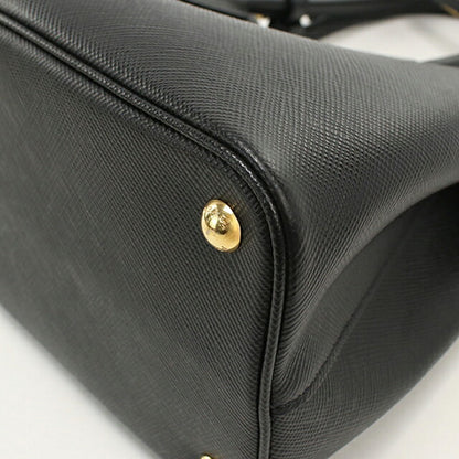 中古 プラダ トートバッグ レディース ブランド PRADA サフィアーノレザー ミディアムバッグ 2WAY レザー 1BG887 ブラック USDPR114434011