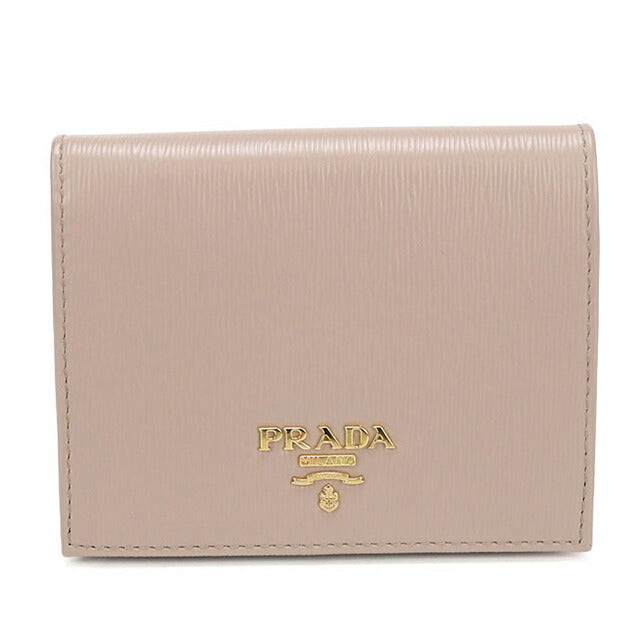 中古 プラダ 二つ折り財布 二折財布 レディース ブランド PRADA ヴィッ