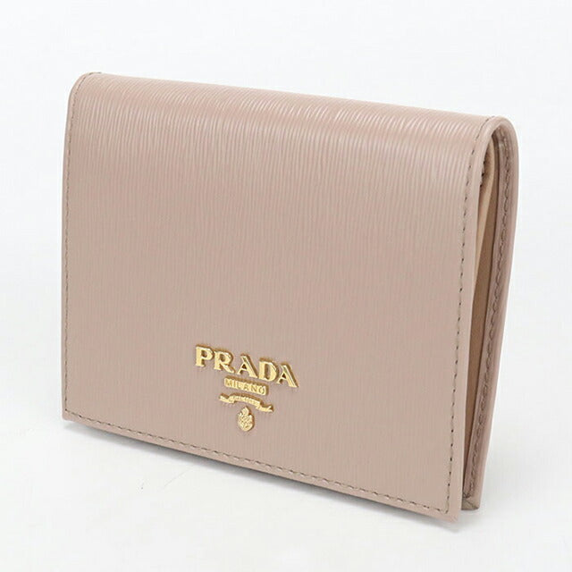 中古 プラダ 二つ折り財布 二折財布 レディース ブランド PRADA ヴィッ