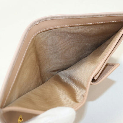中古 プラダ 二つ折り財布 二折財布 レディース ブランド PRADA ヴィッテロムーブ レザー 1MV204 ベージュ USDPR114453011