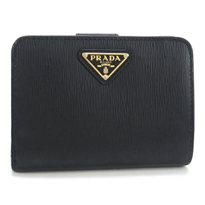 中古 プラダ 二つ折り財布 二折財布 レディース ブランド PRADA ヴィッテロムーブ トライアングル レザー財布 レザー 1ML018 2DDU F0002 USDPR114533011