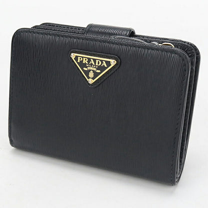 中古 プラダ 二つ折り財布 二折財布 レディース ブランド PRADA ヴィッテロムーブ トライアングル レザー財布 レザー 1ML018 2DDU F0002 USDPR114533011
