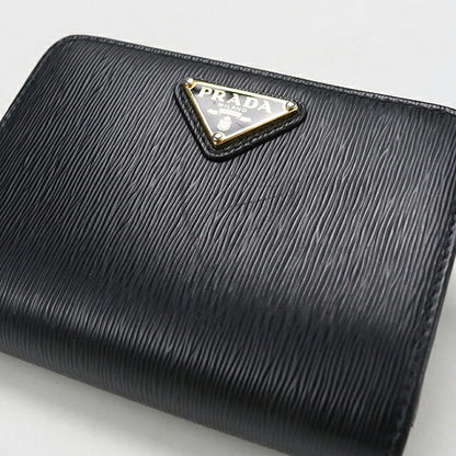 中古 プラダ 二つ折り財布 二折財布 レディース ブランド PRADA ヴィッテロムーブ トライアングル レザー財布 レザー 1ML018 2DDU F0002 USDPR114533011