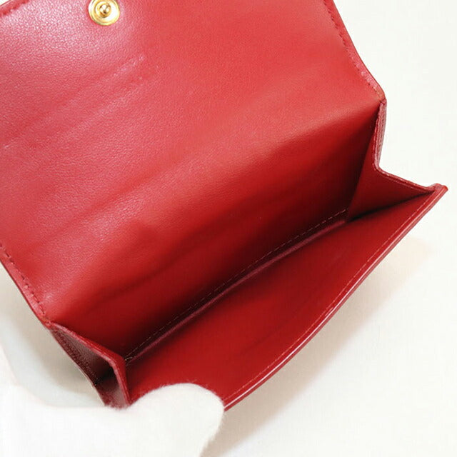 中古 プラダ 二つ折り財布 二折財布 レディース ブランド PRADA ヴィッテロフェニックス トライアングル レザー財布 1MH523 2B16 F0011 USDPR114536011