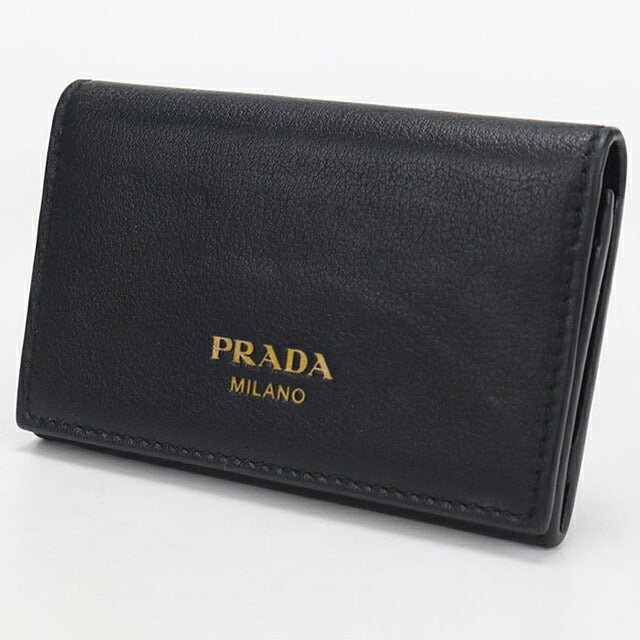 中古 プラダ 名刺入れ レディース ブランド PRADA レザーカードケース 1MC110 ブラック USDPR114537011