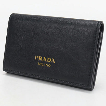 中古 プラダ 名刺入れ レディース ブランド PRADA レザーカードケース 1MC110 ブラック USDPR114537011