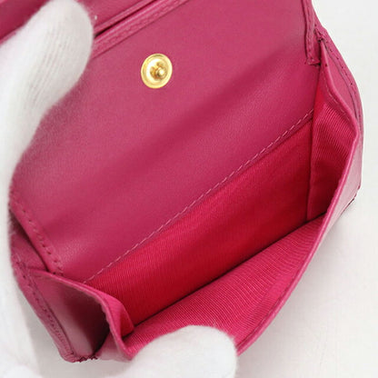 中古 プラダ 三つ折り財布 三折財布 レディース ブランド PRADA ヴィッテロムーブ レザー 財布 レザー 1MH176 ピンク USDPR114544011