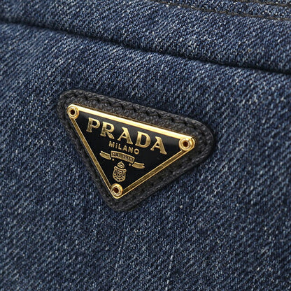 中古 プラダ ポーチ レディース ブランド PRADA トライアングル 1NA021 ブルー USDPR114545011
