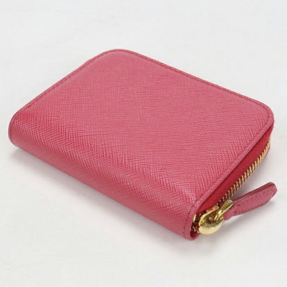 中古 プラダ 小銭入れ レディース ブランド PRADA サフィアーノトライアングル コインケース レザー 1MM268 ピンク USDPR114585011