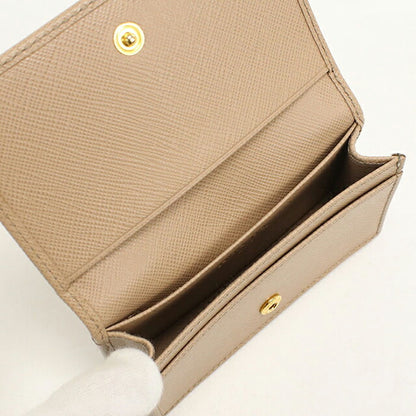 中古 プラダ 名刺入れ レディース ブランド PRADA レザー 1MC122 ベージュ USDPR114710011