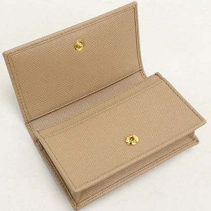 中古 プラダ 名刺入れ レディース ブランド PRADA レザー 1MC122 ベージュ USDPR114710011