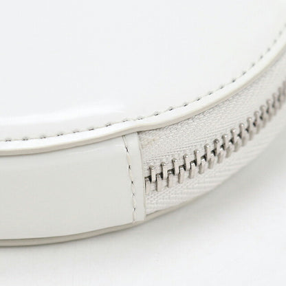 Used Prada shoulder bag ladies brand PRADA triangle logo chain leather 1NR003 white USDPR114736011