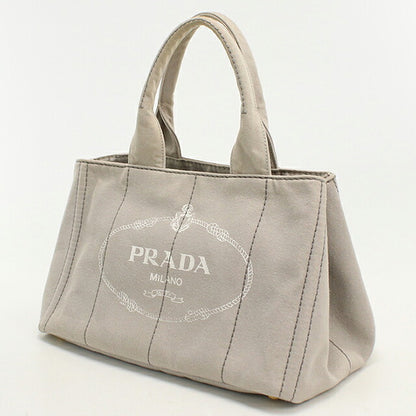 中古 プラダ トートバッグ レディース ブランド PRADA カナパ 2WAY グレー USDPR114813011