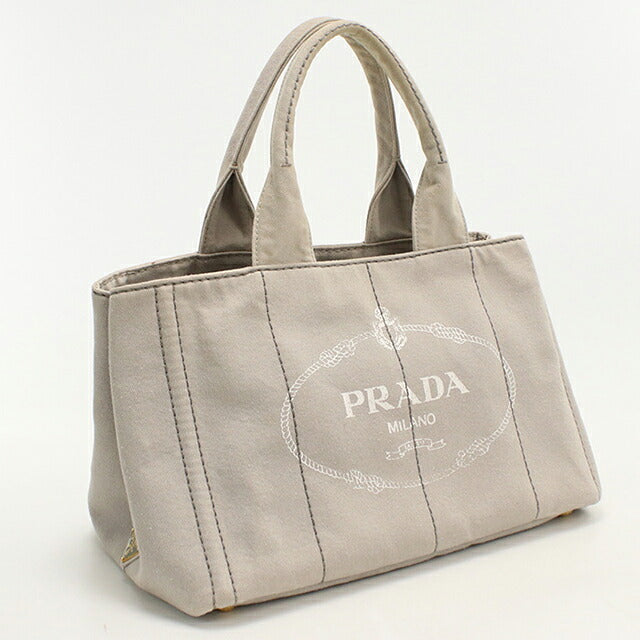 中古 プラダ トートバッグ レディース ブランド PRADA カナパ 2WAY グレー USDPR114813011