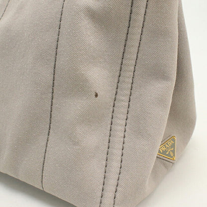 中古 プラダ トートバッグ レディース ブランド PRADA カナパ 2WAY グレー USDPR114813011
