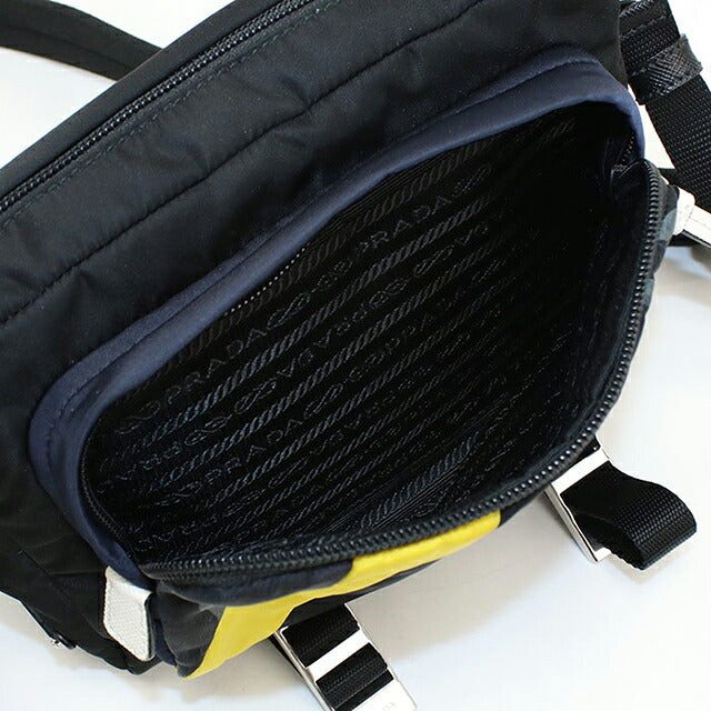 中古 プラダ 斜め掛け ショルダーバッグ メンズ ブランド PRADA 2VH043 ブラック USDPR114852011