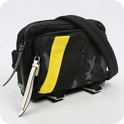 中古 プラダ 斜め掛け ショルダーバッグ メンズ ブランド PRADA 2VH043 ブラック USDPR114852011