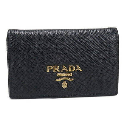 中古 プラダ 名刺入れ レディース ブランド PRADA カードケース レザー 1MC122 ブラック USDPR115150011