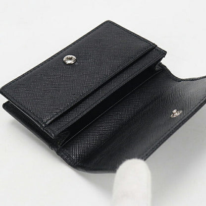中古 プラダ 名刺入れ メンズ ブランド PRADA サフィアーノトライアングル カードケース 2MC122 ブラック USDPR115169011