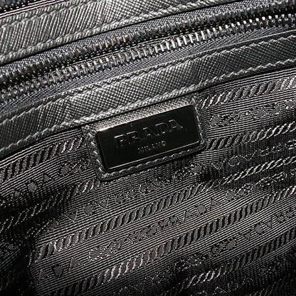 中古 プラダ ショルダーバッグ メンズ ブランド PRADA トライアングルロゴ VA251M ブラック USDPR115410011
