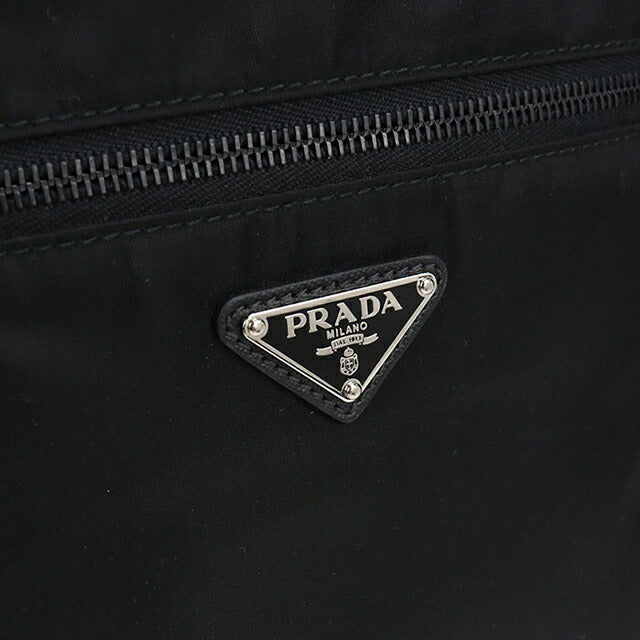中古 プラダ ショルダーバッグ メンズ ブランド PRADA トライアングルロゴ VA251M ブラック USDPR115410011